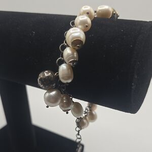 Silpada RETIRED Freshwater Perl Sterling Silver Bracelet